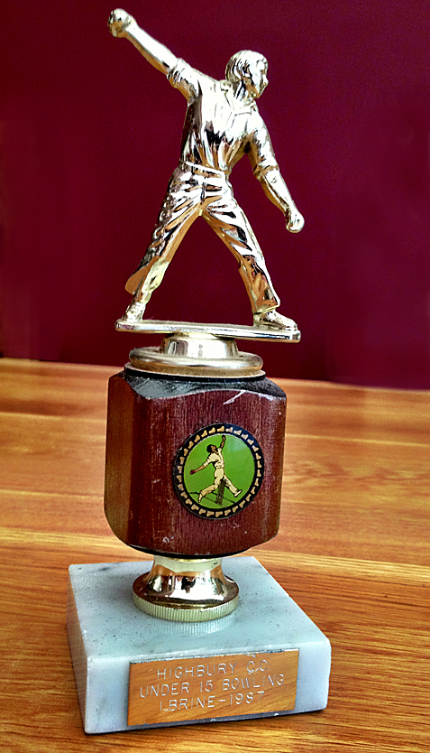 Ian Brine, Under 15 Bowling Prize 1987
