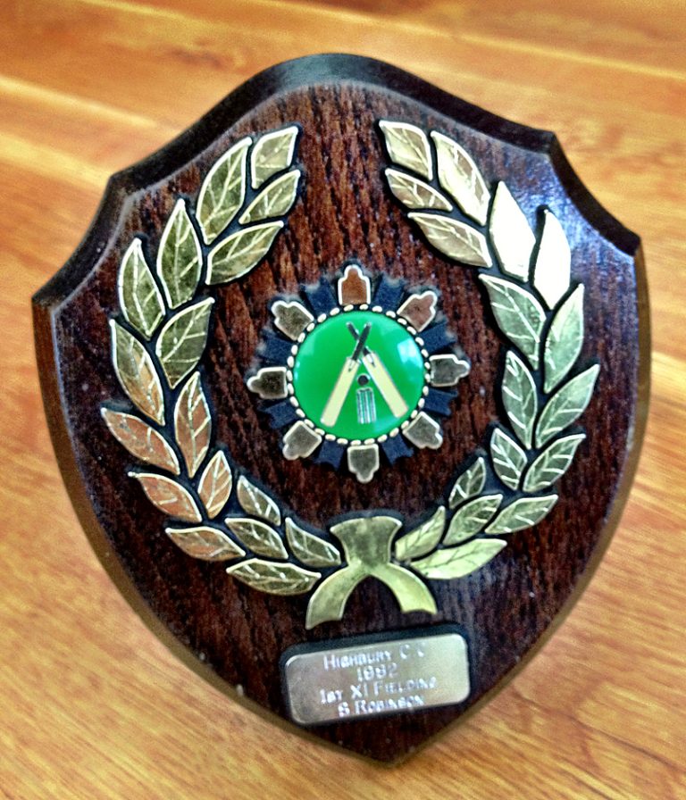 Steve Robinson 1st XI Fielding Prize 1982