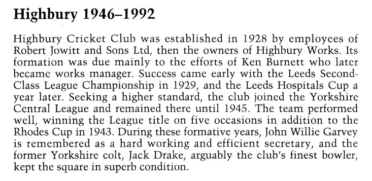 Highbury 1946-1992: The Centenary Handbook Article