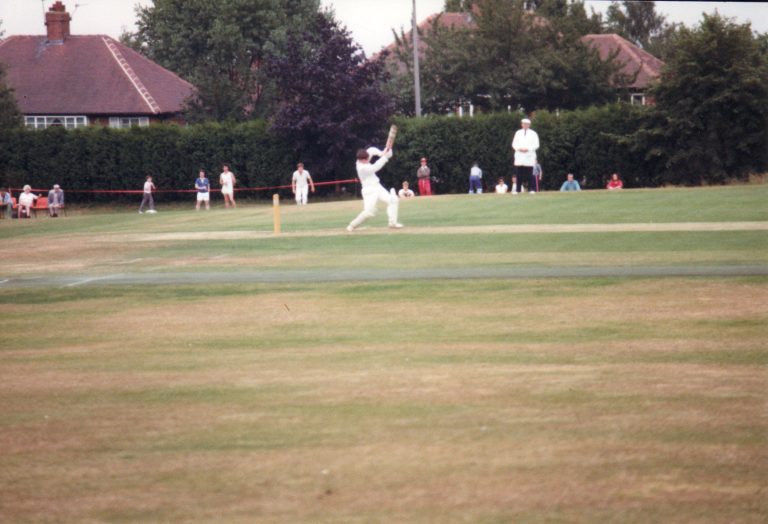 Ian Brine Batting, Wood Cup Final 1990