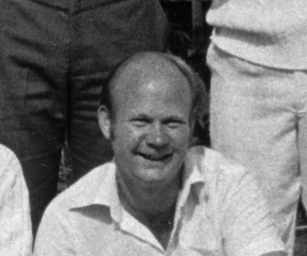 David Harvey, smiling, from the Second Team photograph of 1982