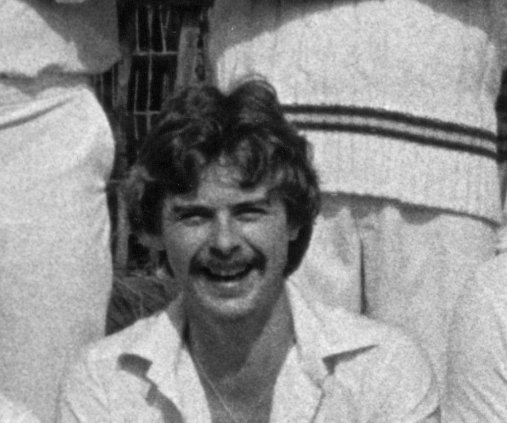Mick Atha, smiling, from the Second Team photograph of 1982