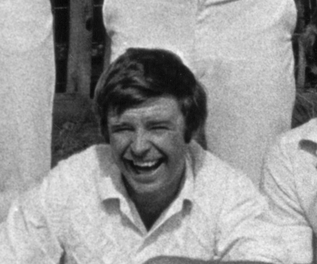 Steve Robinson, laughing, from the Second Team photograph of 1982